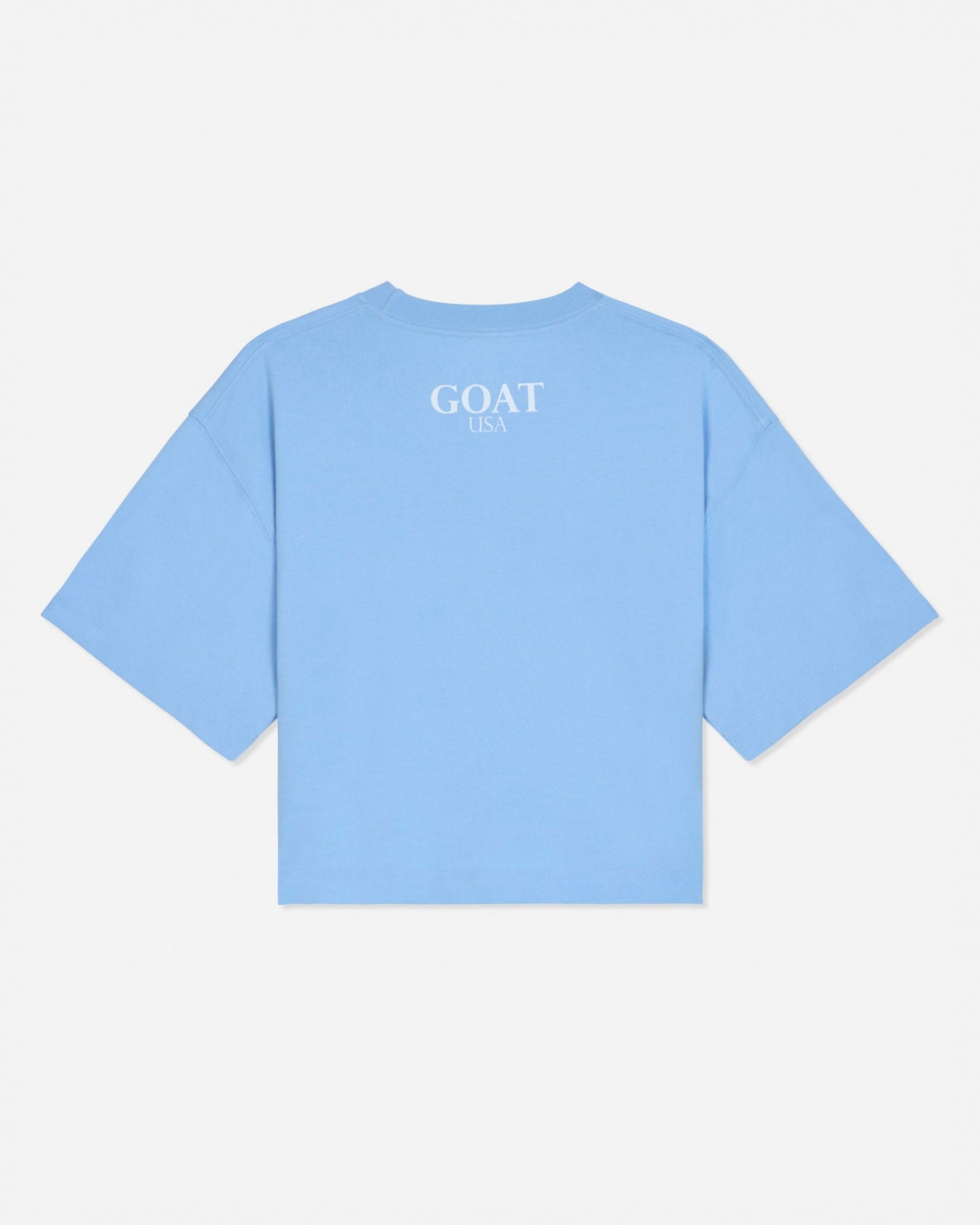 Back of carolina blue oversized crop top#color_carolina-blue