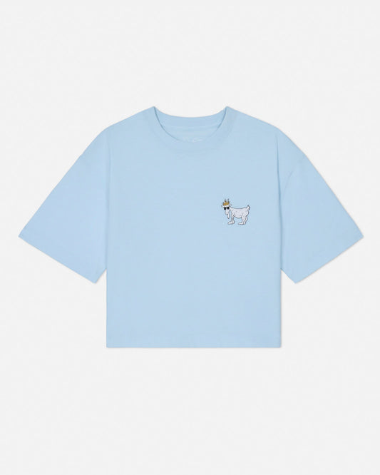 Light blue t-shirt with a small embroidered design on a white background#color_delicate-blue