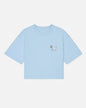Light blue t-shirt with a small design on a white background#color_delicate-blue