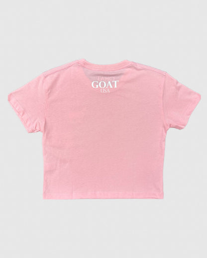 Back of pink OG Women's Crop Top#color_pink