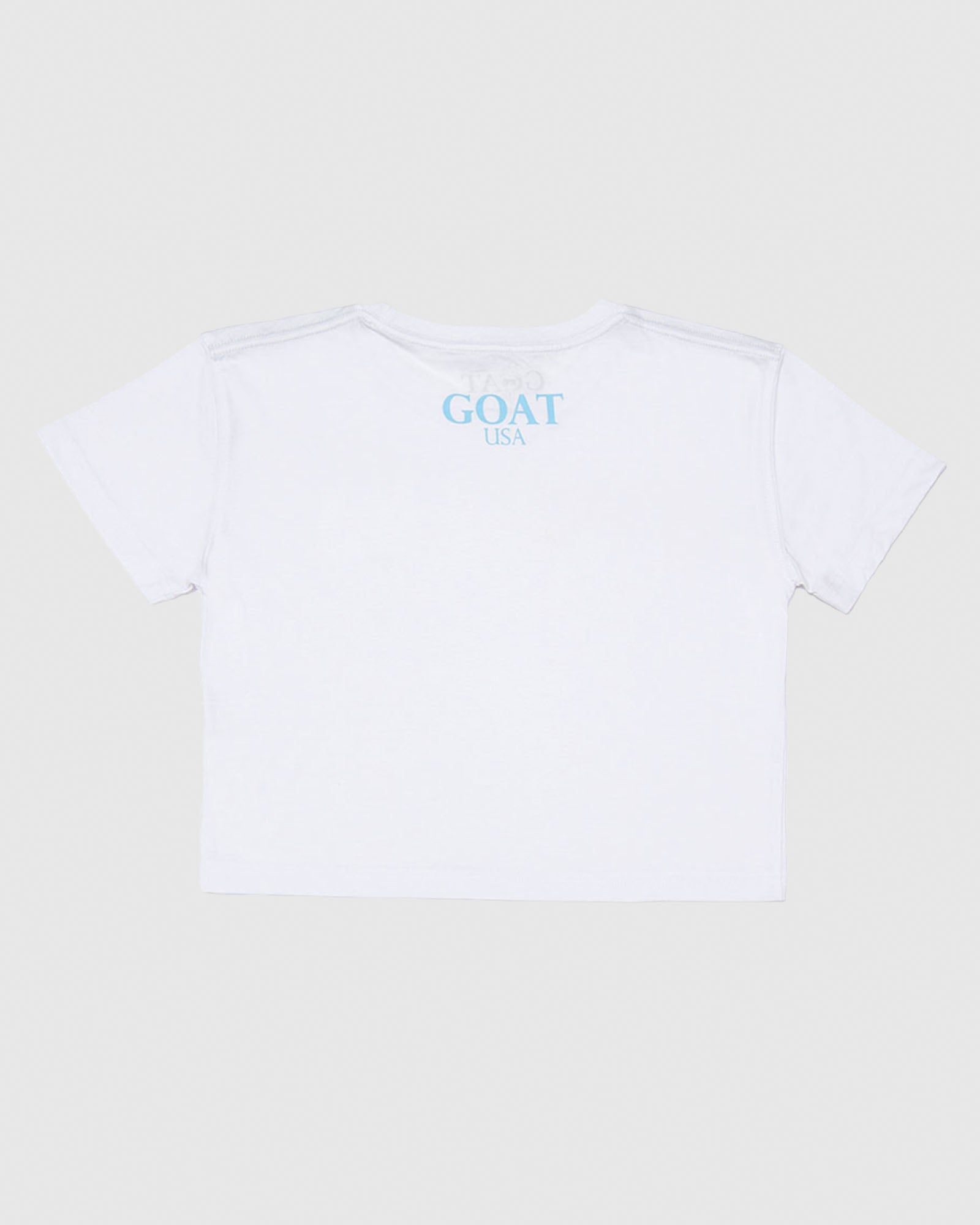 Back of white OG Women's Crop Top#color_white