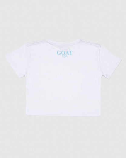 Back of white OG Women's Crop Top#color_white