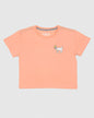 Front of peach cream OG Women's Crop Top#color_peach-cream