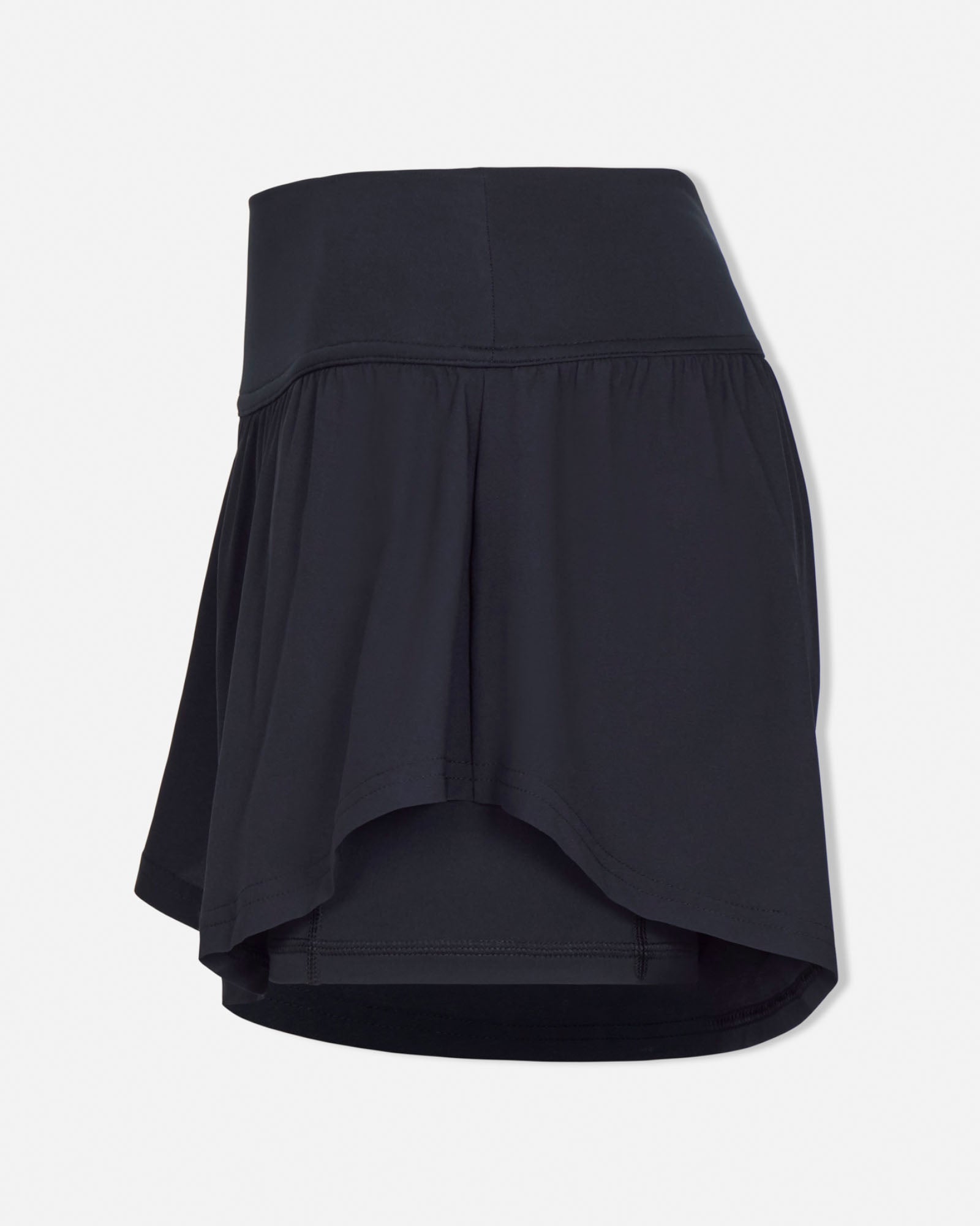 Black skirt on a light gray background#color_black