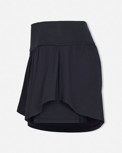 Black skirt on a light gray background#color_black
