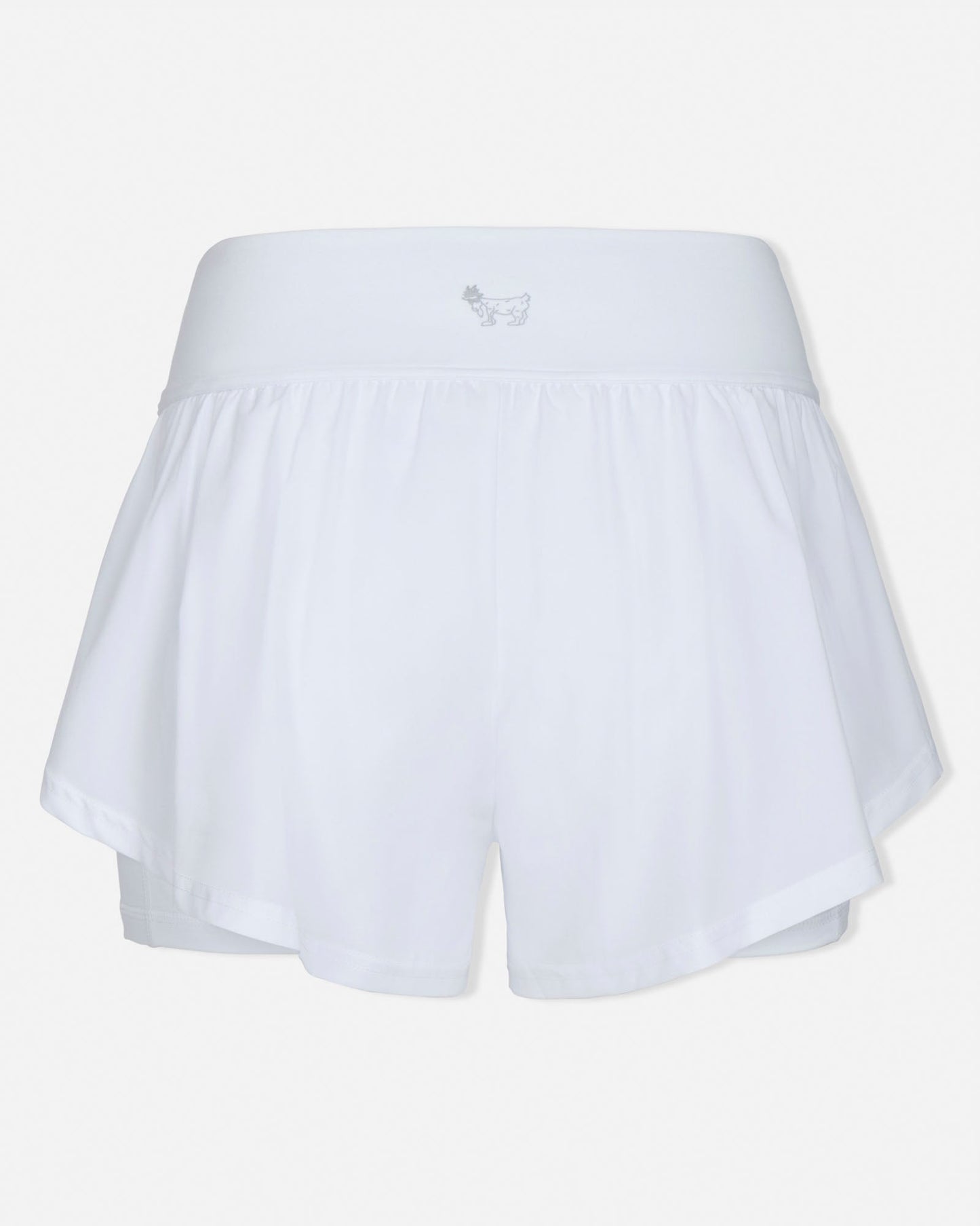 White tennis skirt short on a light gray background#color_white