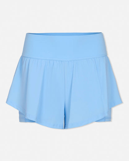 Light blue skirt short on a white background#color_carolina-blue