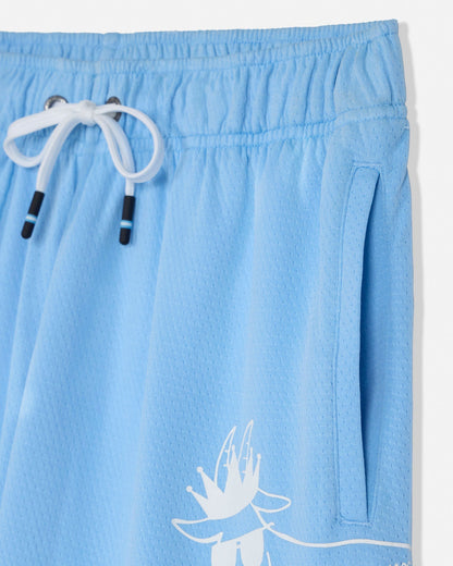 Close-up of pocket on blue shorts#color_carolina-blue