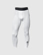 White compression leggings with the GOAT USA logo on the them#color_white