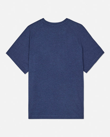 Back of navy GOAT USA athletic t-shirt #color_navy
