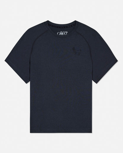 Front of black GOAT USA athletic t-shirt #color_black