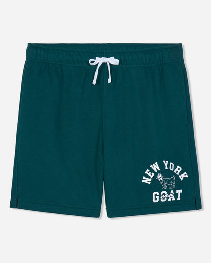 Front of sage french terry shorts#color_sage