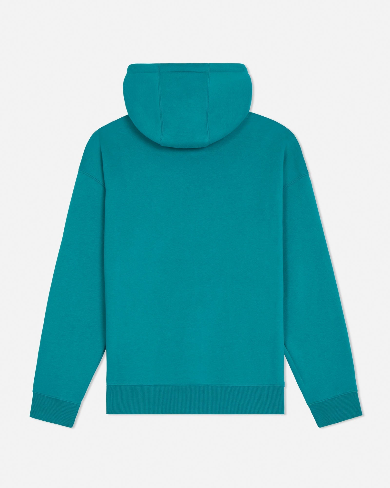Teal hoodie on a light gray background#color_teal-blue