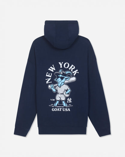 Kids' Yankees Pinstripe Player Hooded Sweatshirt