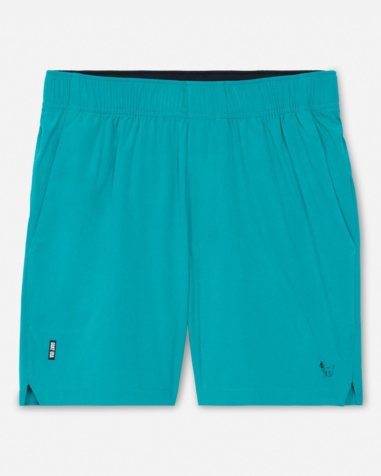 Teal shorts on a white background#color_teal-blue