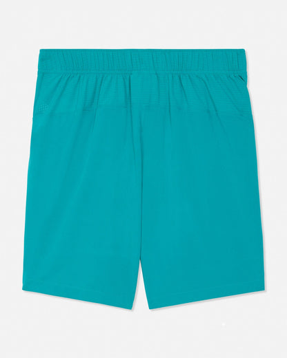 Teal shorts on a light gray background#color_jade