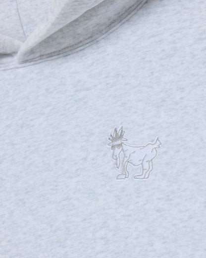 Light gray hoodie with a subtle embroidered design on the chest.#color_pale-gray