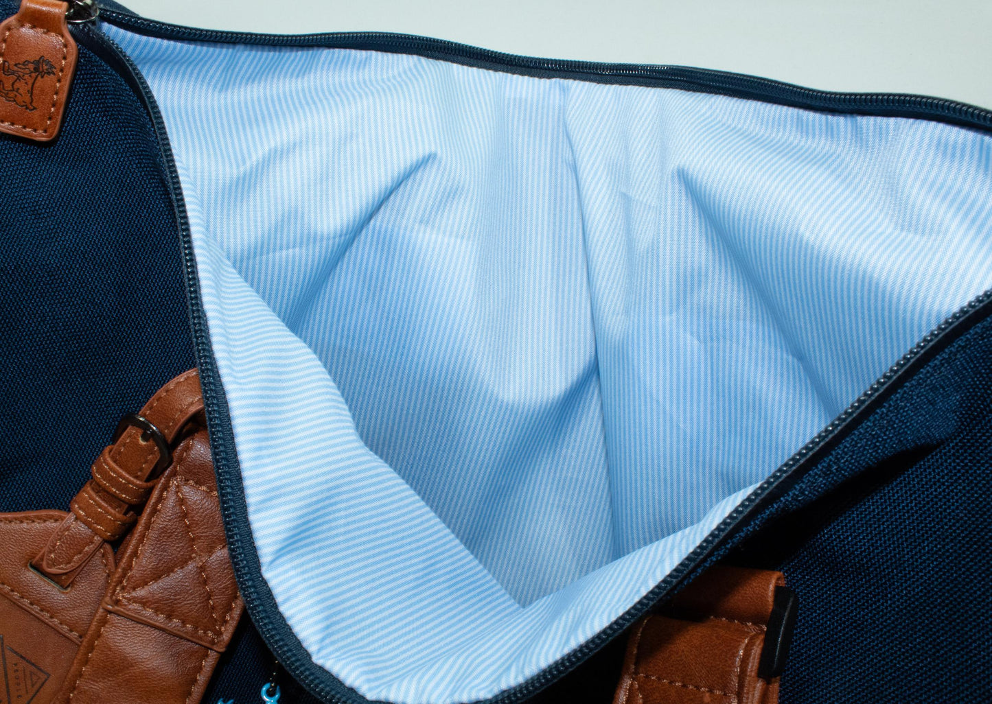 Inside of navy OG Duffel Bag#color_navy