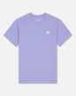 Light purple t-shirt with a small graphic on a white background#color_periwinkle