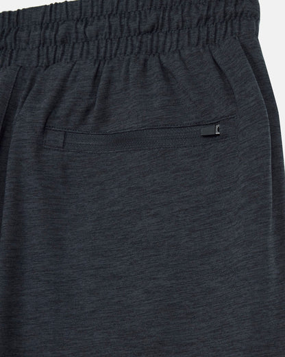 Dark gray sweatpants with a pocket detail on a light gray background#color_space-dye-black