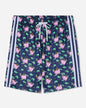 Navy mesh shorts with money and piggy bank design