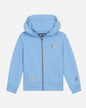 Light blue toddler-sized hoodie with a brand logo on a light gray background#color_carolina-blue