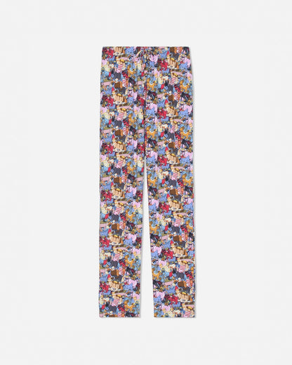 Front of sticker print pajama pants