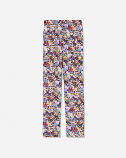 Front of sticker print pajama pants