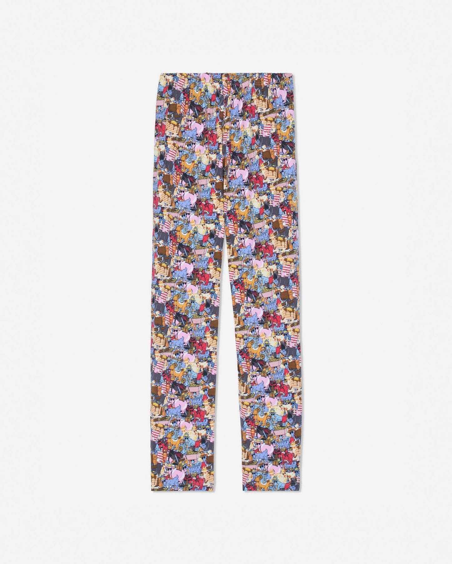 Back of sticker print pajama pants