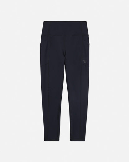 Black leggings on a light gray background