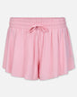Front of women's pink butterfly shorts#color_pink